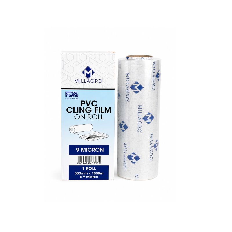 PVC Cling Film Roll 380mm x 1000m (9 Micron)