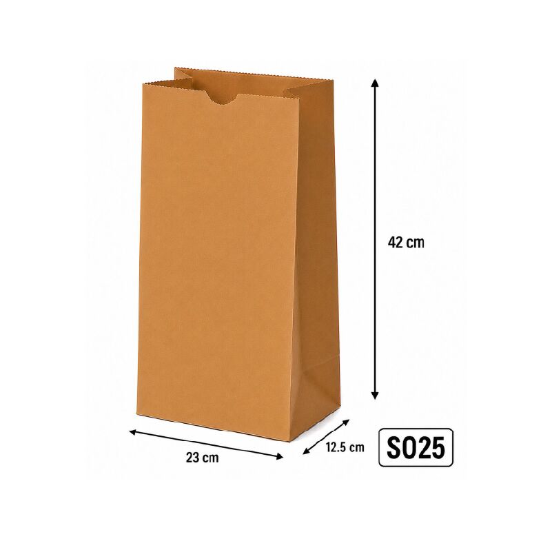 SO25 Brown Kraft Paper Bag (Sold in pack of 100)