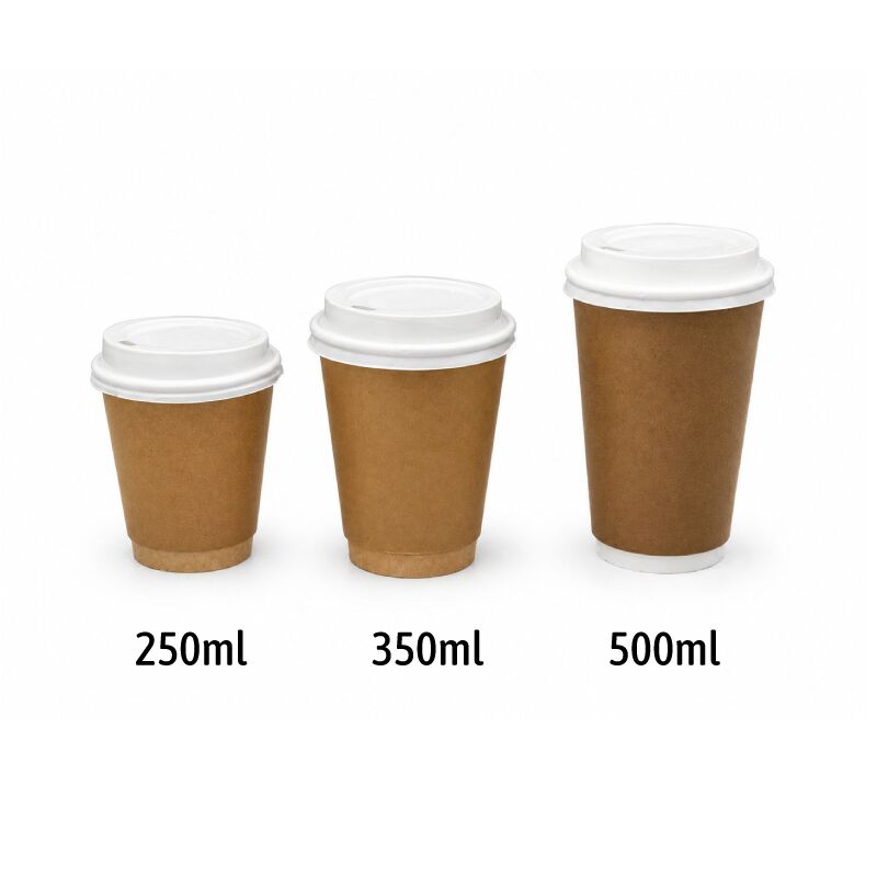Disposable Coffee Cup and Sip Lid Combo 50 per pack
