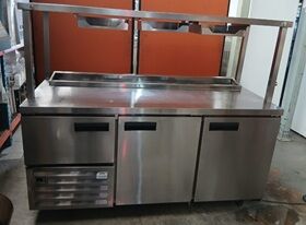 Pre-owned Stainless Steel Self Contained Pizza Top Cabinet