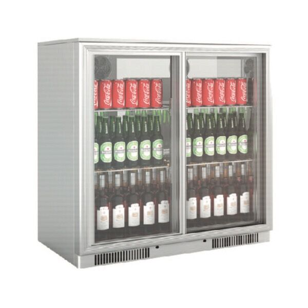 Back Bar Double Door Cooler