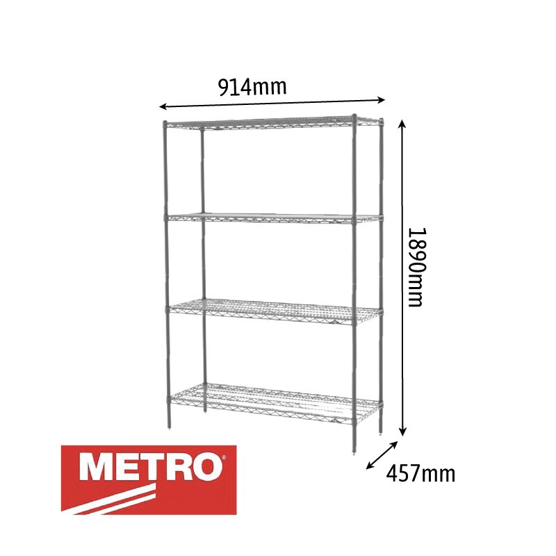 Metro Shelving Dry Storage 914 X 457 X 1890