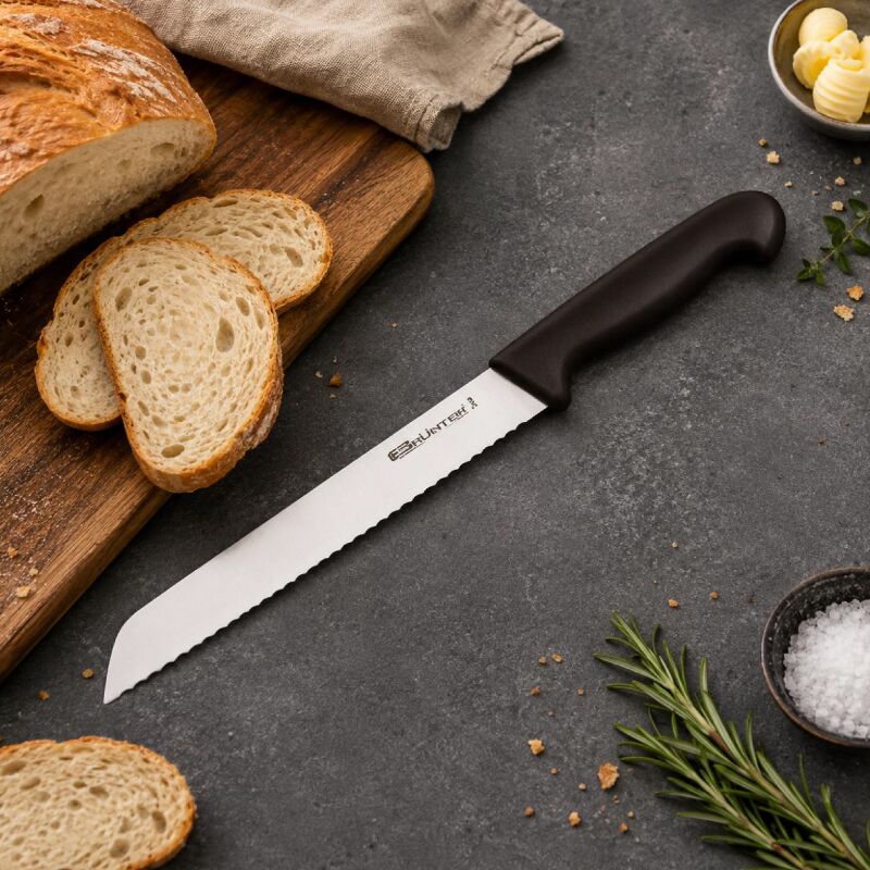 Grunter-Bread Knife 200 mm-Black Handle - Image 2