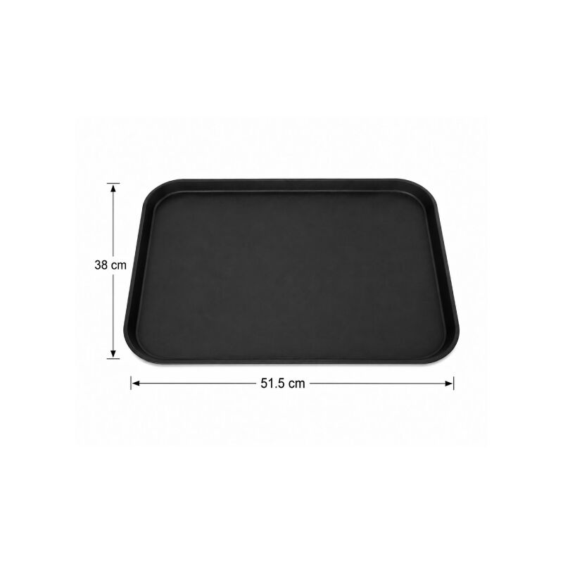 Rectangular-Black Non Slip Tray