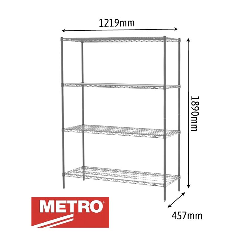 Metro Shelving Dry Storage 1219 X 457 X 1890